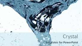  Presentation with aqua - Amazing PPT layouts having detail-of-whirling-water backdrop and a light blue colored foreground