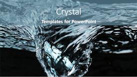  Presentation with aqua - Colorful slide deck enhanced with detail-of-whirling-water backdrop and a teal colored foreground