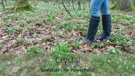  Presentation with rubber - PPT layouts featuring detail-of-woman-wearing-rubber background and a seafoam green colored foreground