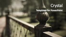  Presentation with iron - Audience pleasing PPT theme consisting of detail selective focus on nearest backdrop and a dark gray colored foreground