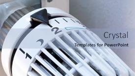  Presentation with energy crisis - Presentation design enhanced with detail-shot-of-a-heater background and a light blue colored foreground