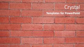  Presentation with red brick wall - Presentation consisting of detail shot of an old red brick wall background background and a coral colored foreground