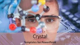  Presentation with molecular - PPT theme enhanced with detail shot of computer background and a coral colored foreground