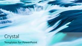  Presentation with falls - Beautiful theme featuring detail shot of the rhine backdrop and a sky blue colored foreground