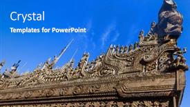  Presentation with monastery - Cool new theme with detail-shwenandaw-monastery-in-mandalay backdrop and a cobalt blue colored foreground