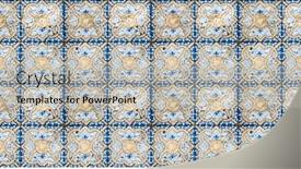  Presentation with blue floral - Presentation theme enhanced with detail-texture-of-floral-blue background and a light gray colored foreground