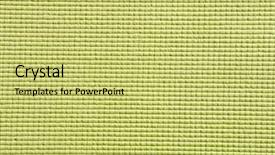  Presentation with green watercolor paper texture - Cool new presentation design with detail view of yoga mat backdrop and a yellow colored foreground