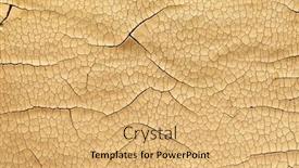  Presentation with climate change - Slide deck enhanced with detailed-cracked-soil-showing background and a yellow colored foreground