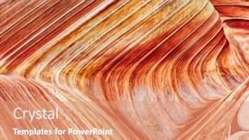  Presentation with awesome - Slide deck consisting of detailed-natural-background-of-petrified background and a coral colored foreground
