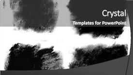  Presentation with paint - Presentation theme enhanced with detailed paint stains on canvas background and a dark gray colored foreground