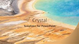  Presentation with spring - PPT theme consisting of detailed-photo-of-grand-prismatic background and a  colored foreground