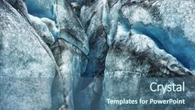  Presentation with frozen ice cold fish - Beautiful theme featuring detailed photo of the icelandic backdrop and a ocean colored foreground