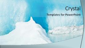  Presentation with iceberg - Cool new presentation with detailed photo of the icelandic backdrop and a light blue colored foreground