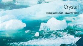  Presentation with iceberg - Amazing PPT layouts having detailed photo of the icelandic backdrop and a light blue colored foreground