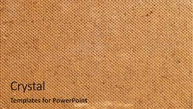  Presentation with craft - Amazing slide set having detailed texture of a craft cardboard surface backdrop and a coral colored foreground