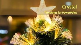  Presentation with optic - Amazing slide deck having nativity star - details of a fiber-optic decorated backdrop and a tawny brown colored foreground