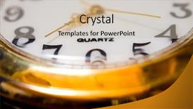  Presentation with golden - Presentation design with details of a golden watch background and a soft green colored foreground