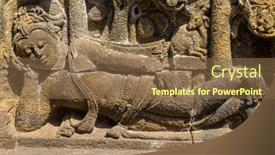  Presentation with borobudur temple - Cool new PPT layouts with details of ancient buddhist temple of borobudur in magelang central java indonesia backdrop and a tawny brown colored foreground