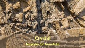  Presentation with borobudur temple - Amazing presentation theme having details-of-ancient-buddhist-temple backdrop and a violet colored foreground