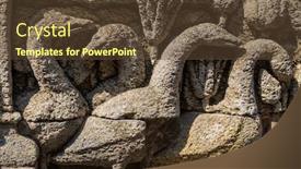  Presentation with borobudur temple - Presentation design consisting of details-of-ancient-buddhist-temple background and a tawny brown colored foreground