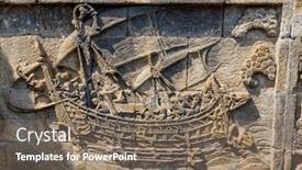  Presentation with borobudur temple - Amazing PPT layouts having details-of-ancient-buddhist-temple backdrop and a gray colored foreground