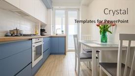  Presentation with teal - Colorful presentation theme enhanced with details-of-cozy-well-designed backdrop and a soft green colored foreground