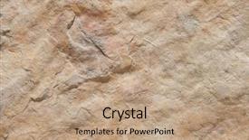  Presentation with marble tile texture stone wall - Colorful presentation theme enhanced with details of sand stone texture backdrop and a coral colored foreground