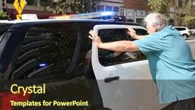  Presentation with dui - Cool new theme with detained by police a man backdrop and a wine colored foreground