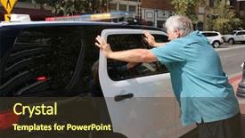  Presentation with dui - Amazing slide deck having detained by police a man backdrop and a tawny brown colored foreground