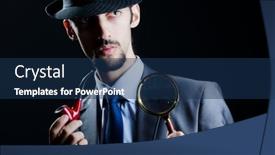  Presentation with detective magnifying glass - 