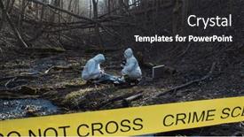  Presentation with investigation - Cool new theme with detectives-are-collecting-evidence backdrop and a dark gray colored foreground