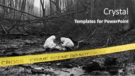  Presentation with investigation - Theme with detectives-are-collecting-evidence background and a  colored foreground