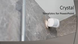  Presentation with detector - Amazing slide deck having dual - detector in bathroom backdrop and a light gray colored foreground