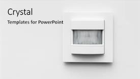  Presentation with infrared - Presentation design having infrared detector in the house background and a white colored foreground