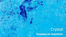  Presentation with paint - PPT layouts enhanced with deteriorated-surface-covered-with-blue background and a teal colored foreground