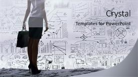  Presentation with goal - Amazing presentation theme having determined and goal oriented mixed backdrop and a lemonade colored foreground