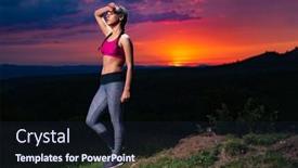  Presentation with breath - PPT layouts featuring determined-athletic-fitness-woman-catching background and a wine colored foreground