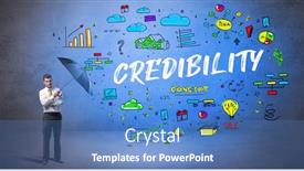  Presentation with umbrella - Amazing theme having determined-businessman-hiding-behind-umbrella backdrop and a teal colored foreground