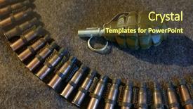  Presentation with world war - Colorful PPT theme enhanced with detonation - old rusted world war ii backdrop and a tawny brown colored foreground