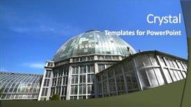  Presentation with detroit - Colorful slides enhanced with detroit - green house backdrop and a teal colored foreground