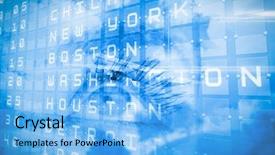  Presentation with travel and tourism - Beautiful PPT theme featuring detroit - travel and tourism collage backdrop and a light blue colored foreground