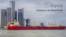  Presentation with navigating - PPT theme enhanced with detroit-mi-april-8-2017 background and a light blue colored foreground