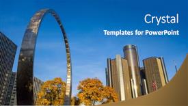  Presentation with detroit - PPT theme featuring detroit-michigan-november-07-2020 background and a teal colored foreground