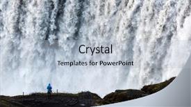  Presentation with powerful - Cool new PPT layouts with dettifoss - most powerful waterfall in europe jokulsargljufur national park iceland backdrop and a light blue colored foreground