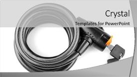  Presentation with bicycle - Amazing PPT layouts having deturent - bicycle lock on white background backdrop and a light gray colored foreground