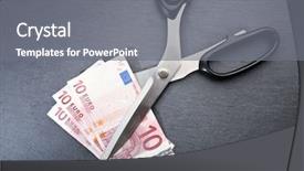  Presentation with money - Slides featuring currency devaluation - concept of spending money background and a gray colored foreground