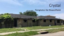  Presentation with new orleans - Slide deck having devastation - ninth ward new orleans background and a light blue colored foreground