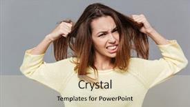  Presentation with angry - PPT layouts consisting of devastation - portrait of a fustrated angry background and a soft green colored foreground