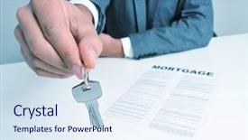  Presentation with desk - Beautiful slide set featuring developmen personal - man wearing a suit sitting backdrop and a sky blue colored foreground