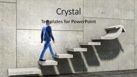  Presentation with career development - Presentation theme with development and success concept mix background and a light gray colored foreground